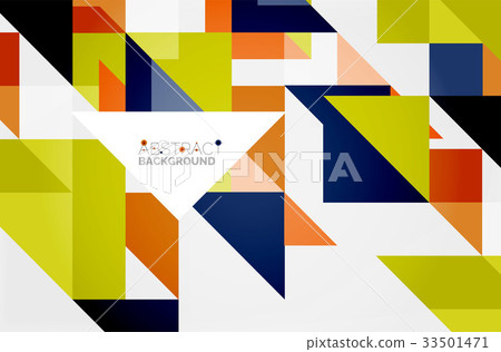 Triangle pattern design background - Stock Illustration [33501471] - PIXTA