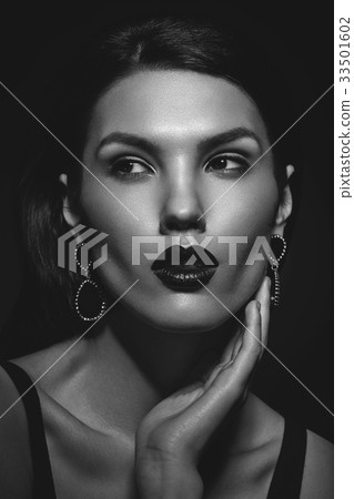 beautiful girl with black lips beautiful girl with black lips 33501602