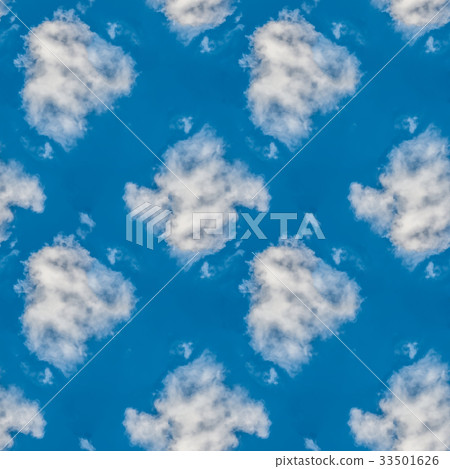 Abstract celestial blue seamless pattern. Skiey Abstract celestial blue seamless pattern. Skiey 33501626