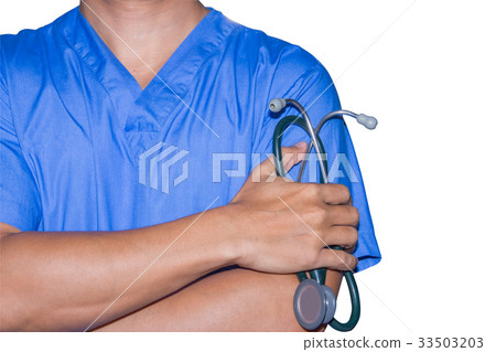 doctor hold stethoscope 33503203