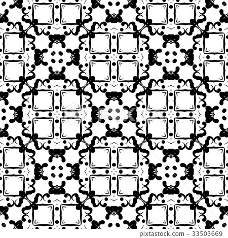 Ornamental Seamless Line Pattern 33503669