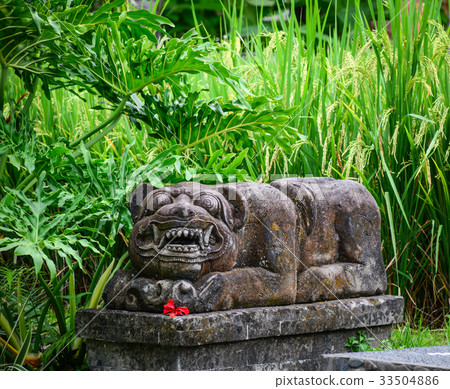 Stone statue for decorations in Bali, Indonesia 33504886