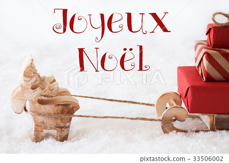 Reindeer, Joyeux Noel Means Merry Christmas 33506002