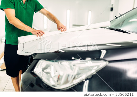Car paint protection film installation 33506211
