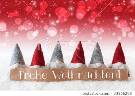 Gnomes, Frohe Weihnachten Means Merry Christmas 33506298