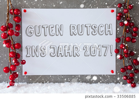 Label, Guten Rutsch 2017 Means New Year Label, Guten Rutsch 2017 Means New Year 33506885