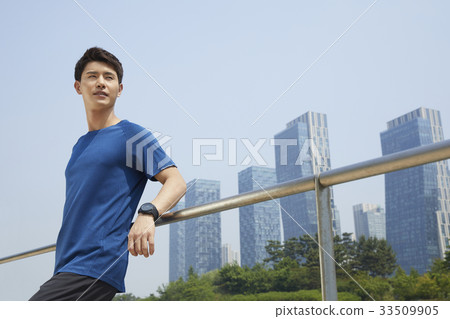 Man, Sports, Central Park, Songdo, Yeonsu-gu, Incheon 33509905