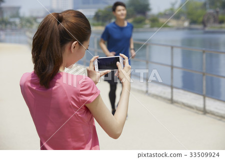 Women, Couple, Exercise, Sports 33509924