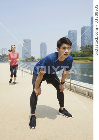 Couple, Sports, Central Park, Songdo, Yeonsu-gu, Incheon 33509935