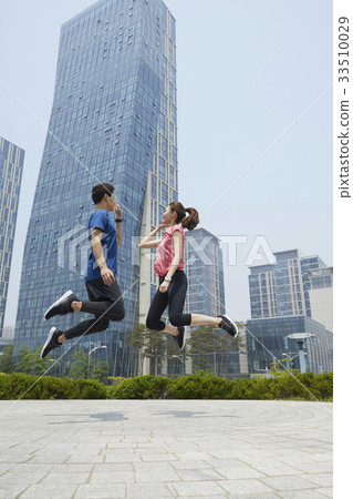 情侶，體育，中央公園，松島，延壽區，仁川 33510029