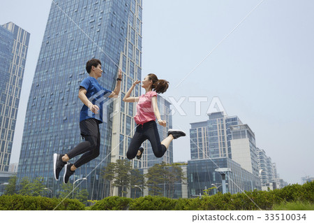Couple, Sports, Central Park, Songdo, Yeonsu-gu, Incheon 33510034