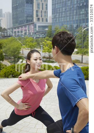 情侶,體育,中央公園,松島,延壽區,仁川 情侶,體育,中央公園,松島,延壽區,仁川 33510074