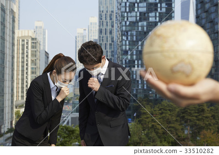 Hand, Globe, Businessman, Business Woman, Songdo, Yeonsu-gu, Incheon Hand, Globe, Businessman, Business Woman, Songdo, Yeonsu-gu, Incheon 33510282