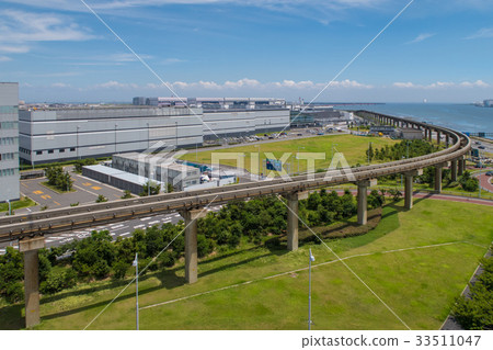 A view from the parking lot of Haneda Airport International Flight 33511047