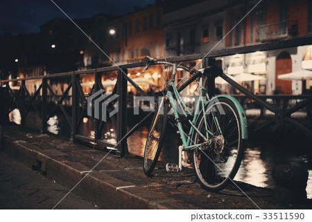 Naviglio Grande canal bike Naviglio Grande canal bike 33511590