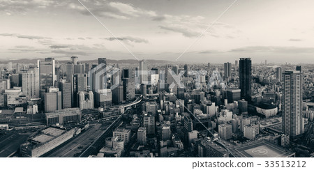 Osaka rooftop view Osaka rooftop view 33513212