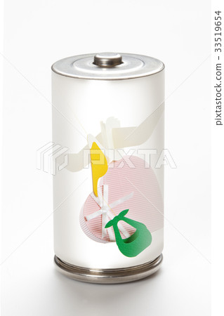 環保形象的生態電池和紙工藝 33519654