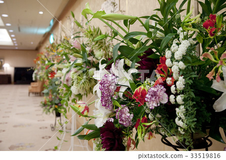 Stand flower of the celebration venue 33519816