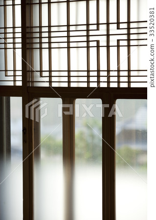 Glass door of Japanese house Glass door of Japanese house 33520381