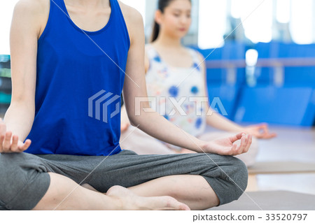 Young woman, yoga image 33520797