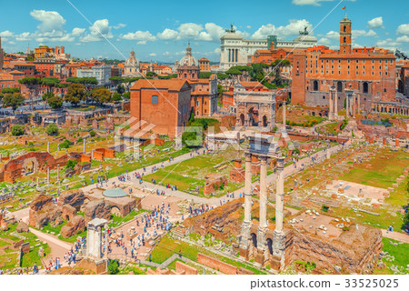 View of the Roman Forum from the Hill of Palatine 33525025