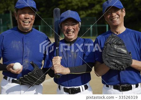 高級草棒球圖像 33526319