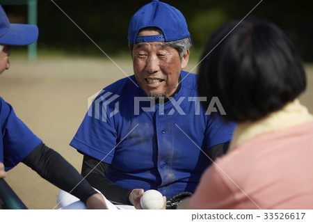高級草棒球圖像 33526617
