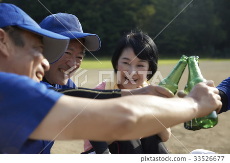 Senior grass baseball image 33526677