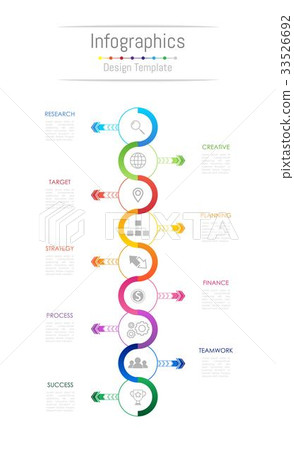 Infographic design elements with 9 options 33526692