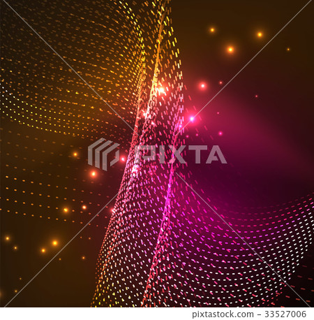 Vector wave particles background Vector wave particles background 33527006
