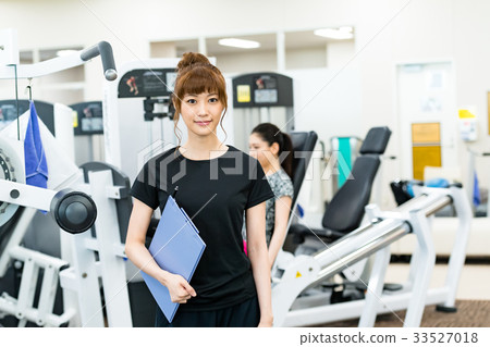年輕女子，健身房，健身，教練 33527018