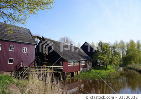 Watermill drawn by Van Gogh 33530338