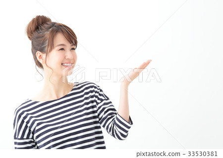 A young woman (hand holding) A young woman (hand holding) 33530381