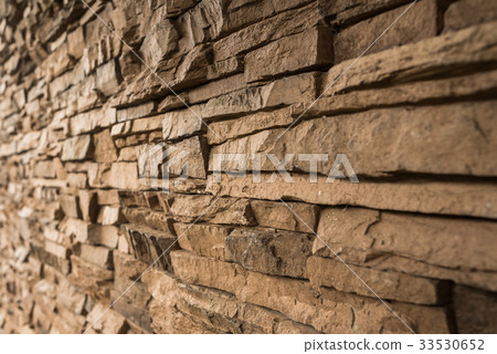 Old brown brick wallpaper texture 33530652