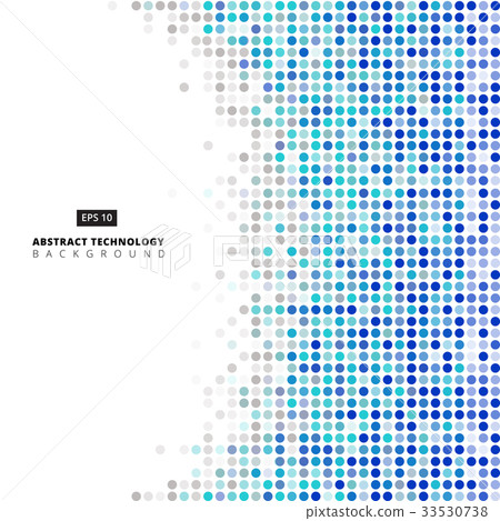 Abstract dots blue and gray color on white Abstract dots blue and gray color on white 33530738