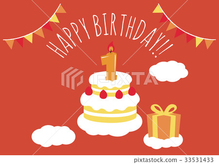 生日賀卡1歲生日 33531433