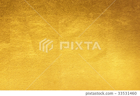 Shiny yellow leaf gold foil texture 33531460