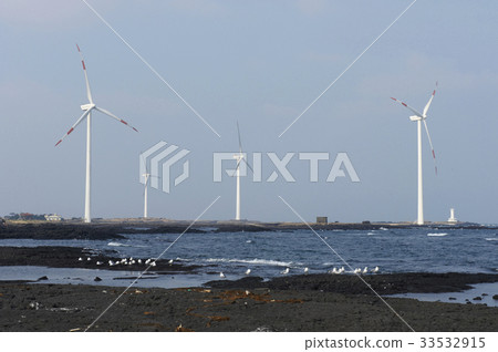 Wind Power Plant, Jeju City, Jeju Island 33532915