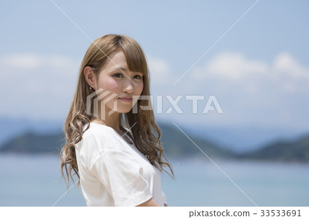 Gal on the beach Gal on the beach 33533691