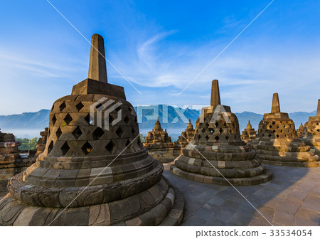Borobudur Buddist Temple - island Java Indonesia 33534054