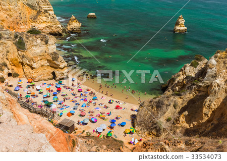 Beach in Lagos - Algarve Portugal 33534073
