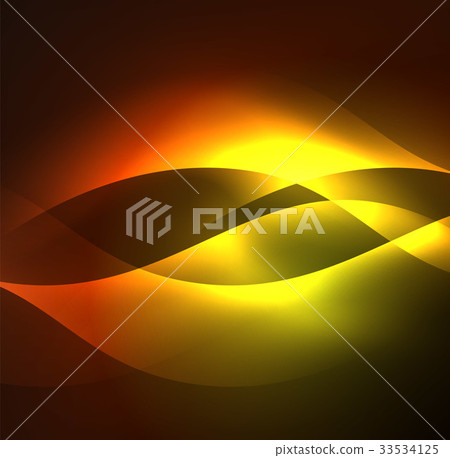 Illuminated neon waves 33534125