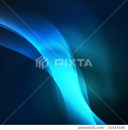 Illuminated neon waves 33534166