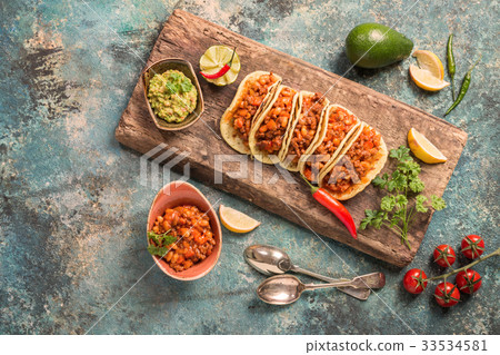 Mexican tacos with meat Mexican tacos with meat 33534581