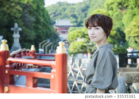 Women Travel Kamakura Short Trip Walking Walking alone 33535381