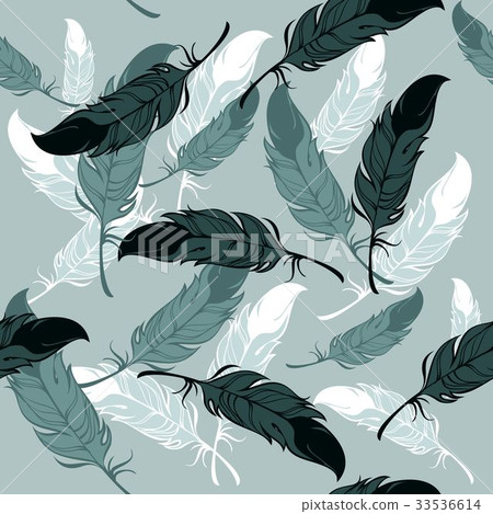seamless pattern feathers seamless pattern feathers 33536614