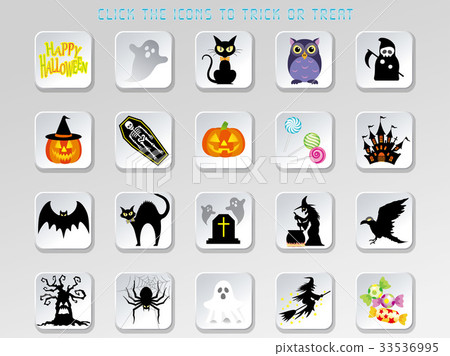 Halloween UI Icon Set 33536995