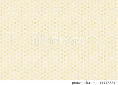 Sakura _ sesame _ hemp leaf pattern (background material) 33537223