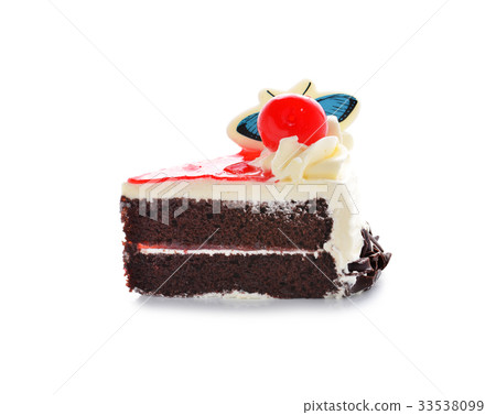 chocolate cake with chocolate cream decoration 33538099