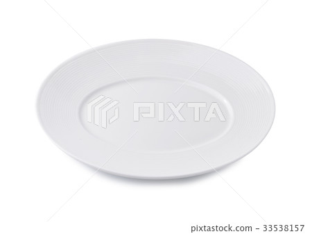 empty plate isolated on white background empty plate isolated on white background 33538157